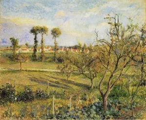 Sunset at Valhermeil, Near Pontoise by Camille Pissarro Art