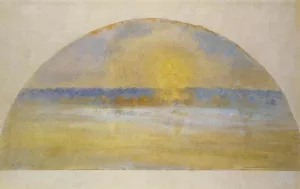Sunset with Mist, Eragny by Art