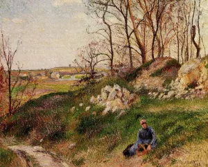 The Chou Quarries, Pontoise by Camille Pissarro Art