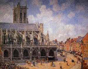 The Church of Saint-Jacques, Dieppe: Morning Sun by Art