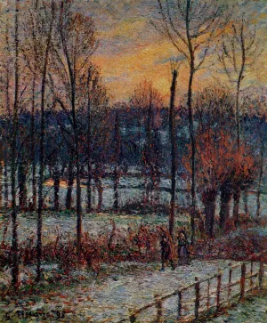 The Effect of Snow, Sunset, Eragny by Art