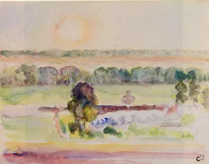 The Effect of Sunlight by Camille Pissarro Art