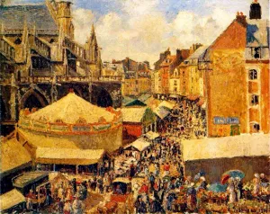 The Fair in Dieppe: Sunny Morning by Art