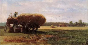 The Harvest by Camille Pissarro - Hand-Painted Oil Painting Reproduction
