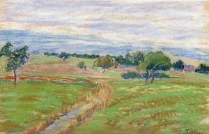 The Hills of Thierceville by Camille Pissarro - Hand-Painted Oil Painting Reproduction