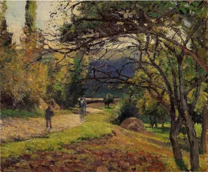 The Little Bridge, Pontoise by Camille Pissarro Art