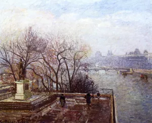 The Louvre, Morning, Mist by Art