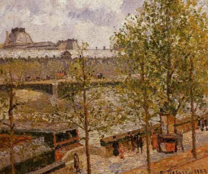 The Louvre, Morning, Sun, Quai Malaquais by Art