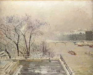 The Louvre Under Snow by Art