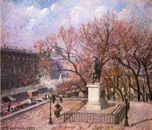 The Pont-Neuf and the Statue of Henri IV by Camille Pissarro - Hand-Painted Oil Painting Reproduction
