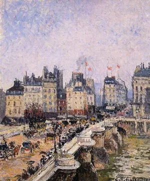 The Pont-Neuf II by Camille Pissarro Art