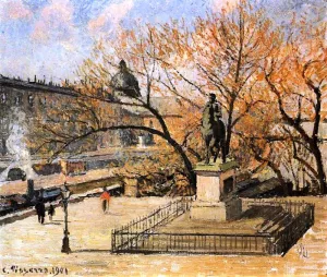The Pont-Neuf III by Camille Pissarro - Hand-Painted Oil Painting Reproduction