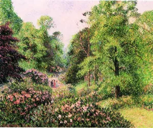 The Rhododendrons at Kew by Camille Pissarro - Hand-Painted Oil Painting Reproduction