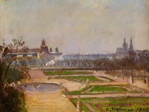 The Tuileries and the Louvre by Camille Pissarro Art