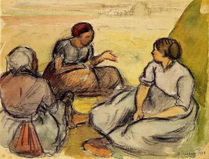 Three Peasant Women by Art