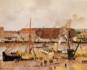 Unloading Wood at Rouen by Art