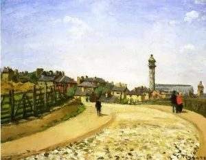 Upper Norwood, Crystal Palace, London by Camille Pissarro - Hand-Painted Oil Painting Reproduction
