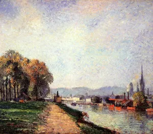 View of Rouen also known as Vours-la-Riene by Camille Pissarro Art