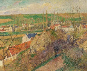 Vue Sur Le Village D'osny by Camille Pissarro - Hand-Painted Oil Painting Reproduction