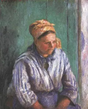 Washerwoman Study also known as La Mere Larcheveque by Camille Pissarro - Hand-Painted Oil Painting Reproduction